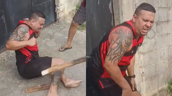 Man Gets Clubbed By By Locals For Stealing In Slums