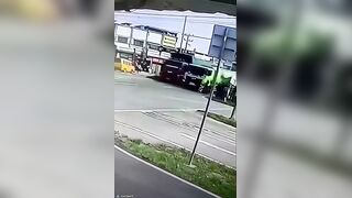 Woman's Lower Half Mangled After Being Run Over by Truck (CCTV & Aftermath)