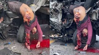Terrifying Accident Leaves Mutilated Corpses: Brutal Collision Between Truck and Car