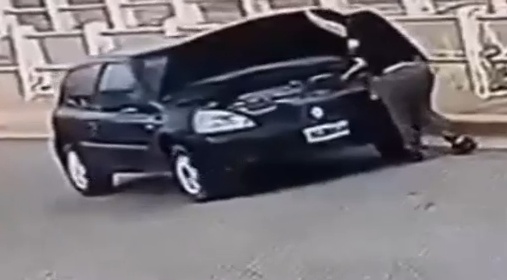 Woman Run Over by Her Own Car After Getting Out to Check the Battery