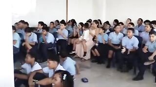 Teacher Collapses and Dies Mid-Speech at Colombian School