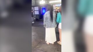 Dude Gets Kicked In The Head Over A Tourist Girl, Left Bleeding In Public