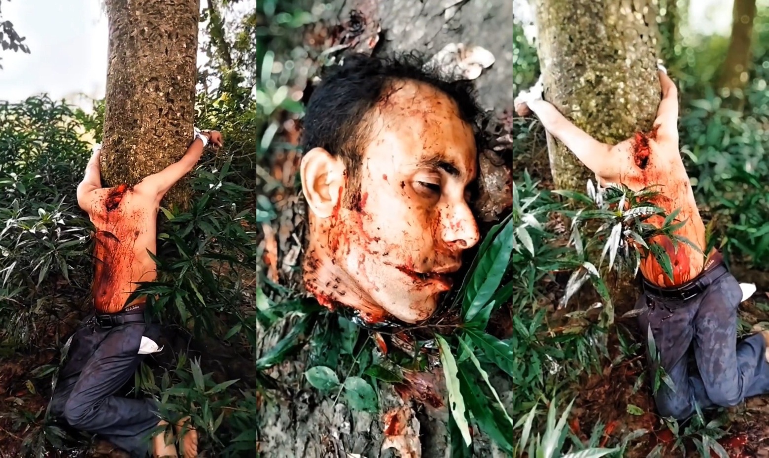 Man Beheaded and Tied to Tree in Gruesome Murder (New Footage)