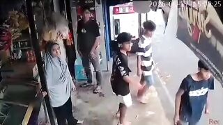 Man Attacks Female Employee And Gets Instant Justice