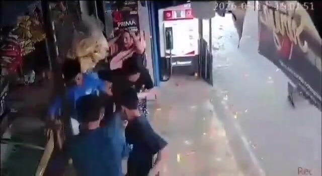Man Attacks Female Employee And Gets Instant Justice