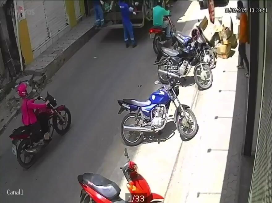 Stupid motorcycle rider waiting for death