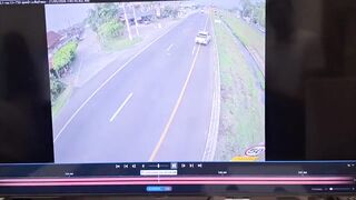 Monk Crossing The Road Hit, Killed By Pickup Truck In Thailand