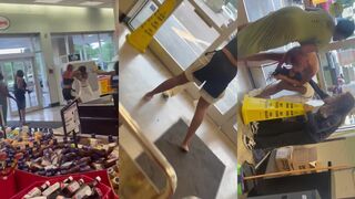 Grocery store fight ends with titties