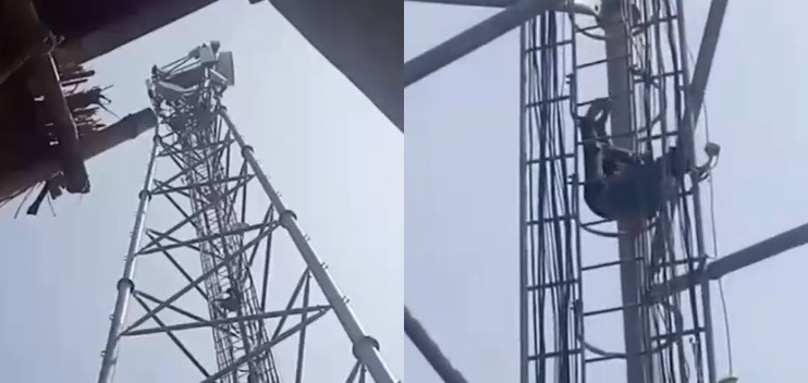 Young Man Plunges from Mobile Tower After Lengthy Land Dispute Protest