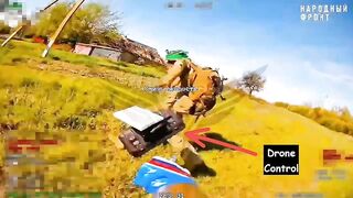 Ukrainian drone operator gets droned.