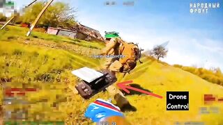 Ukrainian drone operator gets droned.