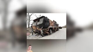 Russian faggots lying along the roads - compilation of photos from Nov 2022