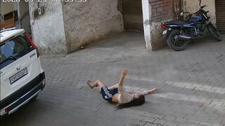 Young Woman Seriously Injured After Accidental Fall from Second Floor