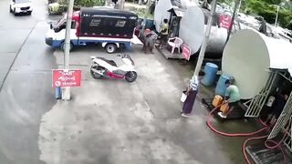 Massive Blast at Myeik Fuel Warehouse Leaves Two Dead in Seconds