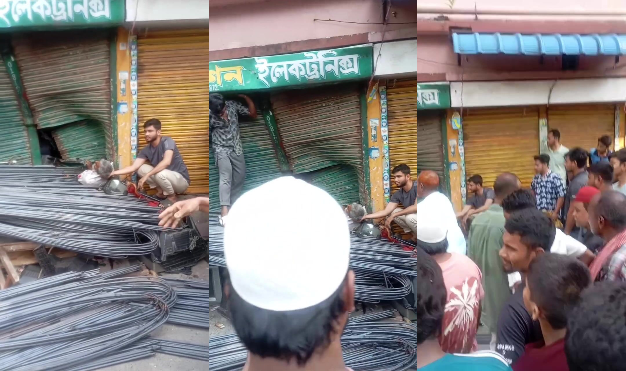 Steel rods kill bystander when truck crashes