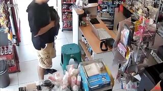 Brutal Knife Attack on Young Woman Caught Inside Store in Puerto Vallarta