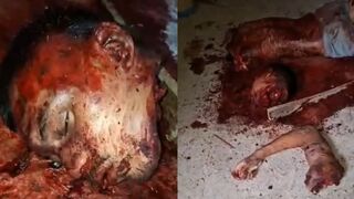 Suspected Gang Members Caught Red-Handed Dismembering a Body