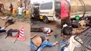 They Were Stealing Oil From Tanker Truck When Van Crashed Killing 12
