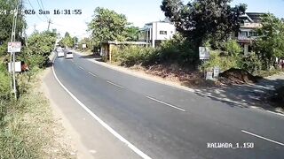 Bike rider was violently thrown into the air after being struck by a speeding car