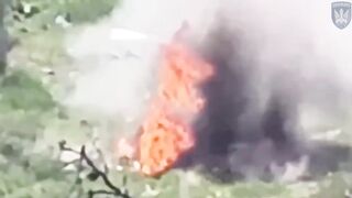 And another pedoruzzian invader burned alive at "work"