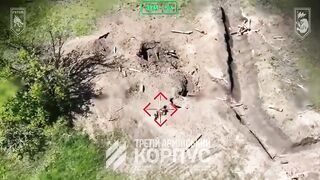 And another one drone striked russian faggot dying in convulsions