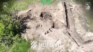And another one drone striked russian faggot dying in convulsions
