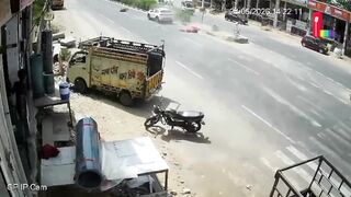 Wreckless Couple On Motorcycle Destroyed By Speeding SUV