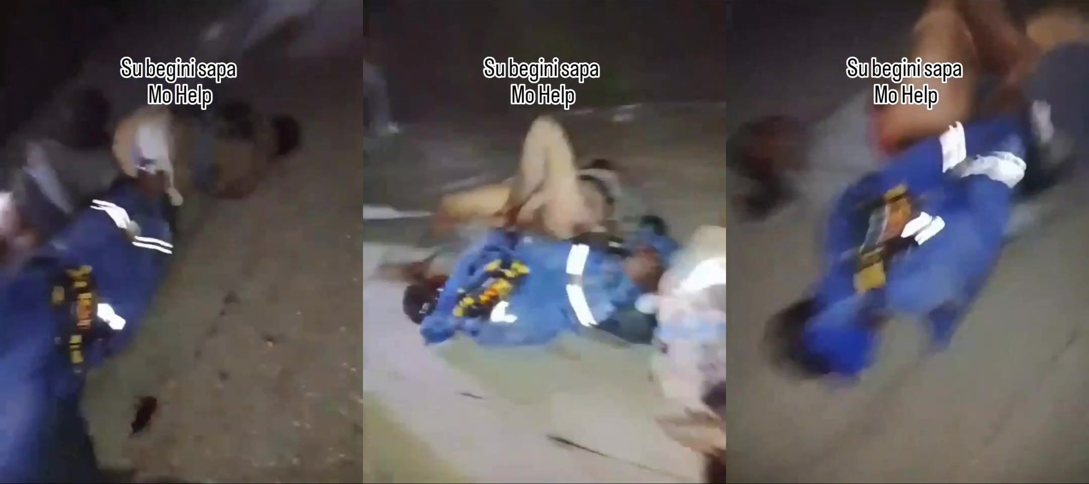 Thieves dragged through the streets of Indonesia
