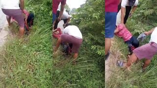 Pedestrian leg destroyed when truck runs him over