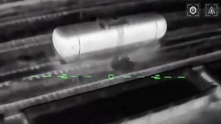 Ukrainian Magyar Birds strikes Russian S-300 launcher, radar, railway tankers