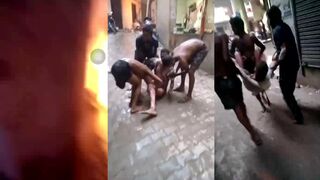 One person died and several others were injured in a powerful LPG cylinder blast