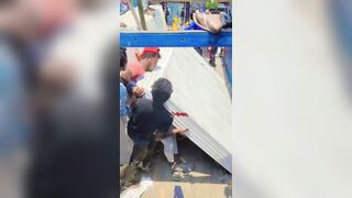 Construction Site Worker Crushed By Slabs Dies In Front Of His Brother