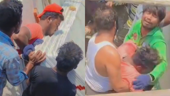 Construction Site Worker Crushed By Slabs Dies In Front Of His Brother
