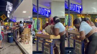 Old pervert gets head smashed with bottle