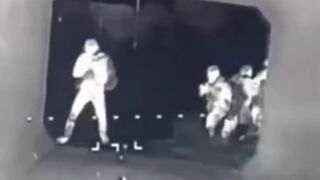 Ukrainian stormtroopers aim.