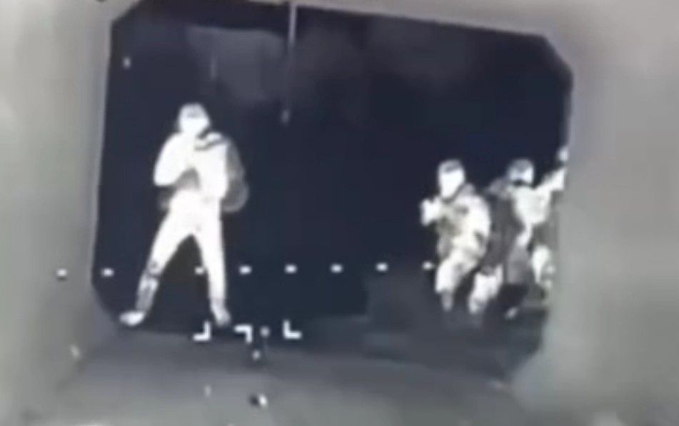 Ukrainian stormtroopers aim.