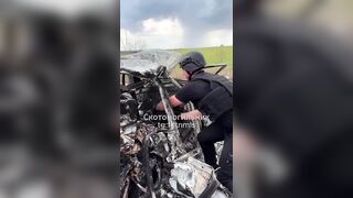 Ukrainian corpse recovery mission.