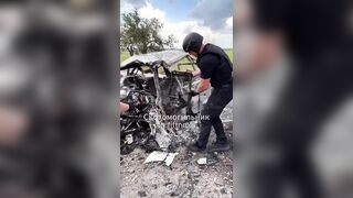 Ukrainian corpse recovery mission.