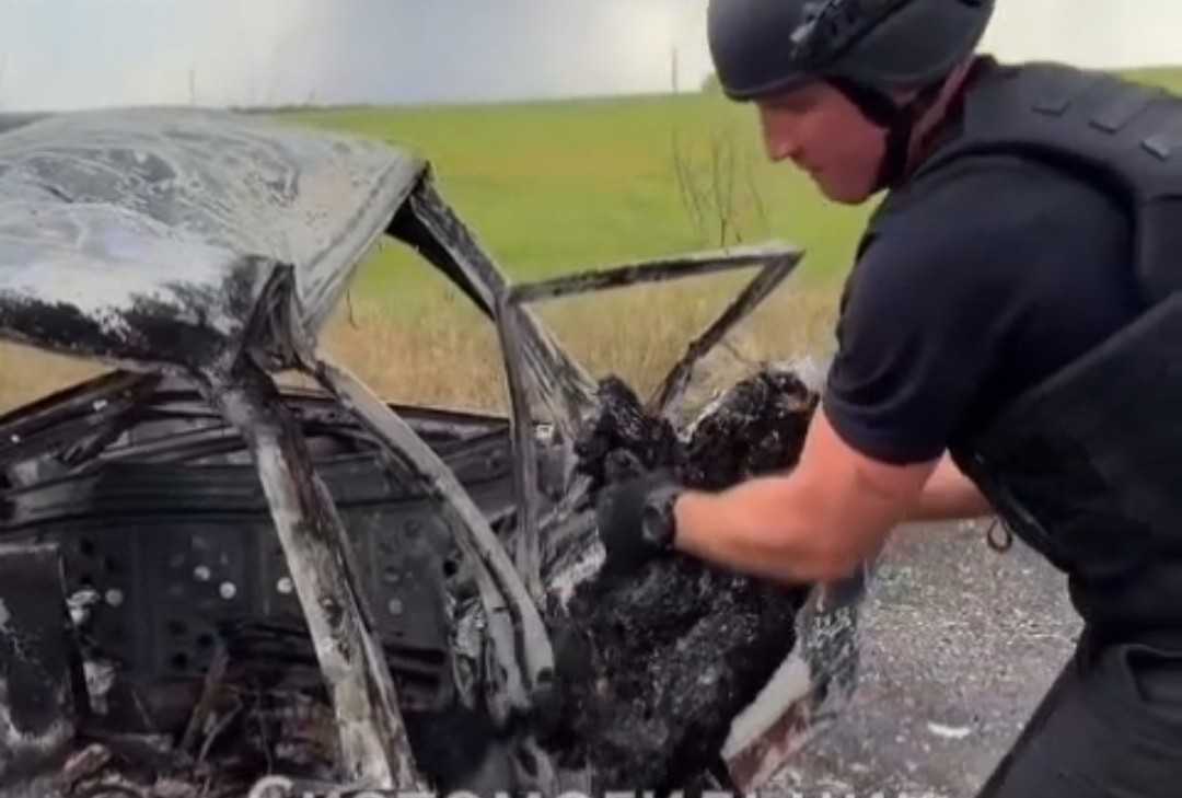 Ukrainian corpse recovery mission.