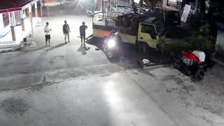 Dude Crashes Into Parked Truck, In Critical Condition