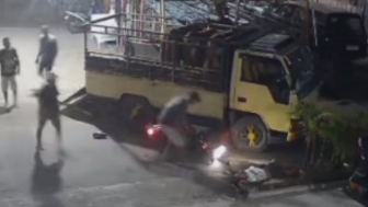 Dude Crashes Into Parked Truck, In Critical Condition