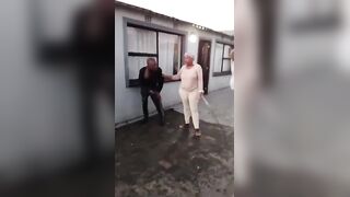 Woman With A Huge Ass And Others  Deal With A Thief Who  Entered The Property