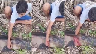 Classic: Mans hand chopped off