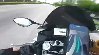GoPRO Motorcyclist Films His Crash On High Speed