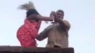 Loud Shit Talking Woman Thrown From The Roof During A Land Dispute