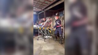 Homeowner's Pitbulls Attack Thief and Rip Both Arms to Shreds