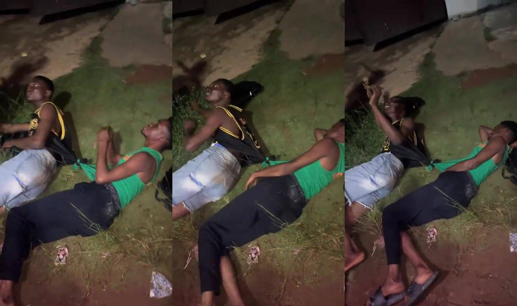Two dudes apprehended and whlpped over alleged homosexualixy