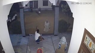 Armed men brutally attack people sitting outside a house in India