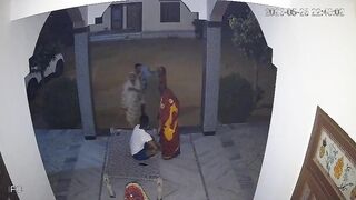 Armed men brutally attack people sitting outside a house in India