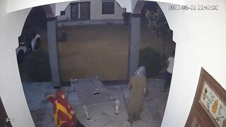 Armed men brutally attack people sitting outside a house in India